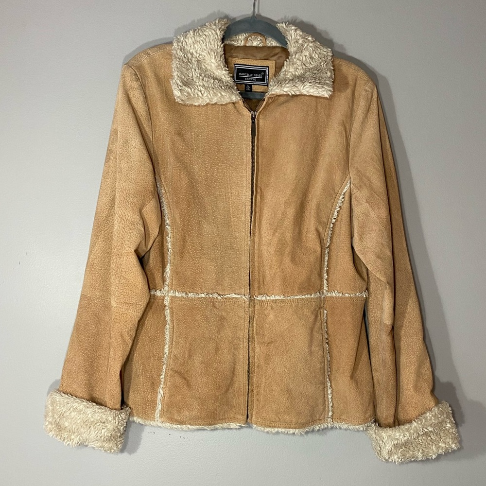 Marcel  Renee Ladies L Leather Suede Jacket 
Boho Penny Lane Hippie Festival
